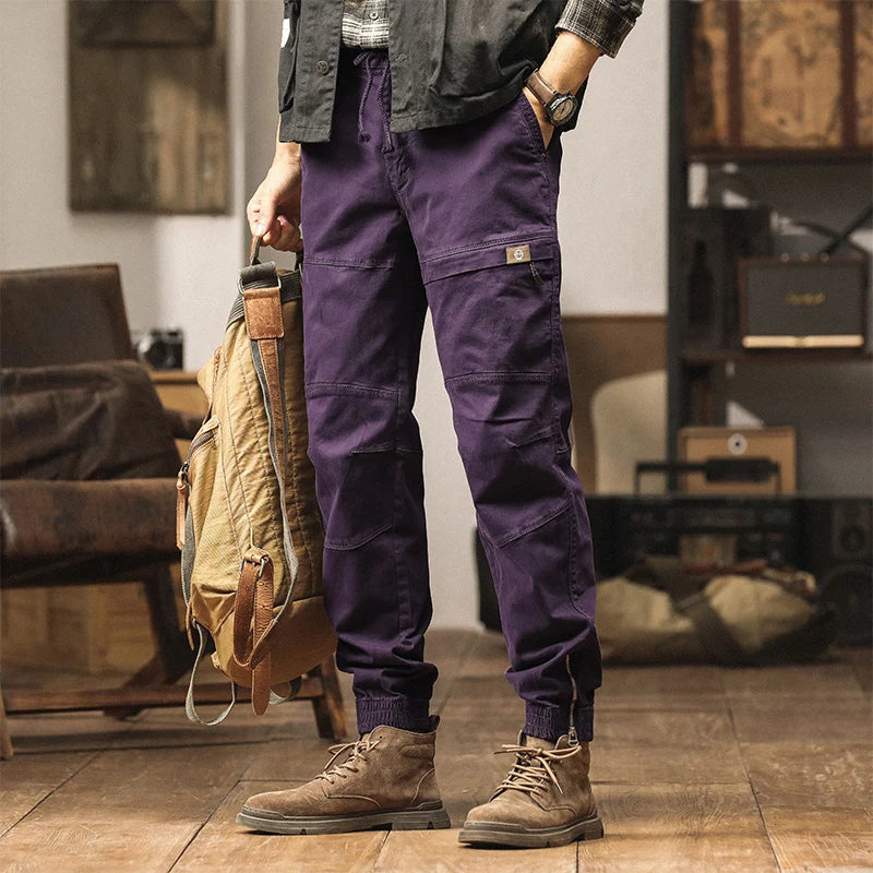 Solid Casual Jogger Fit Ankle Pants