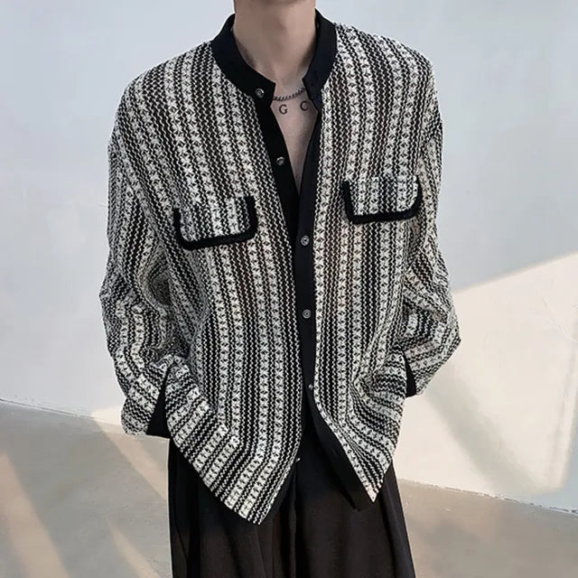 Hollow Out Chiffon Loose Shirt