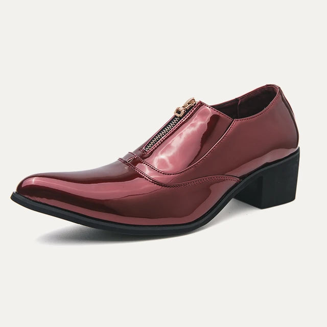 Pointed Toe Zipper Dress Shoes