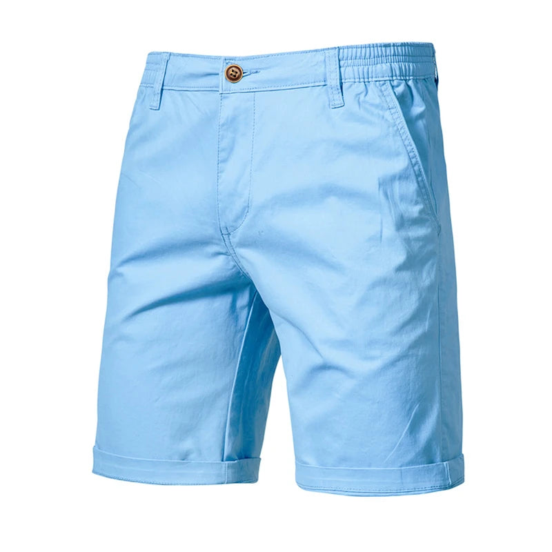 Classic Elastic Waist Chino Shorts