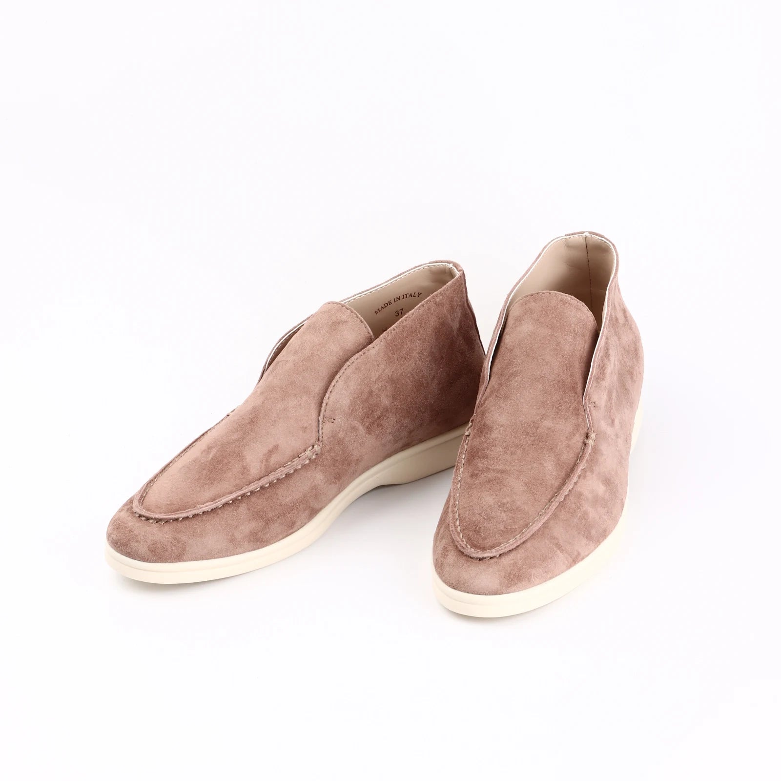 Suede Round Toe High-Top Shoes