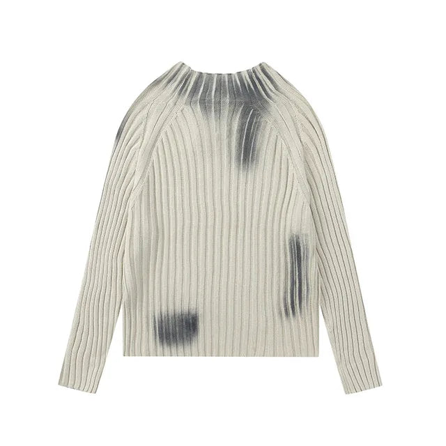 Street Paint Old Slim Fit Knitted Sweater