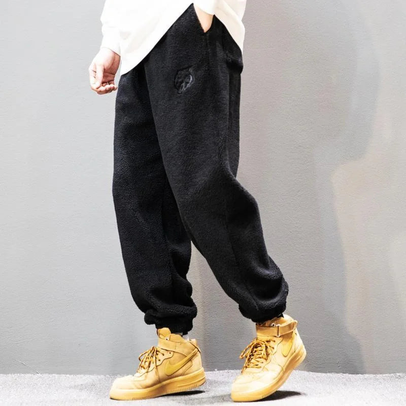 Y2k Embroidery Loose Fleece Sweatpants