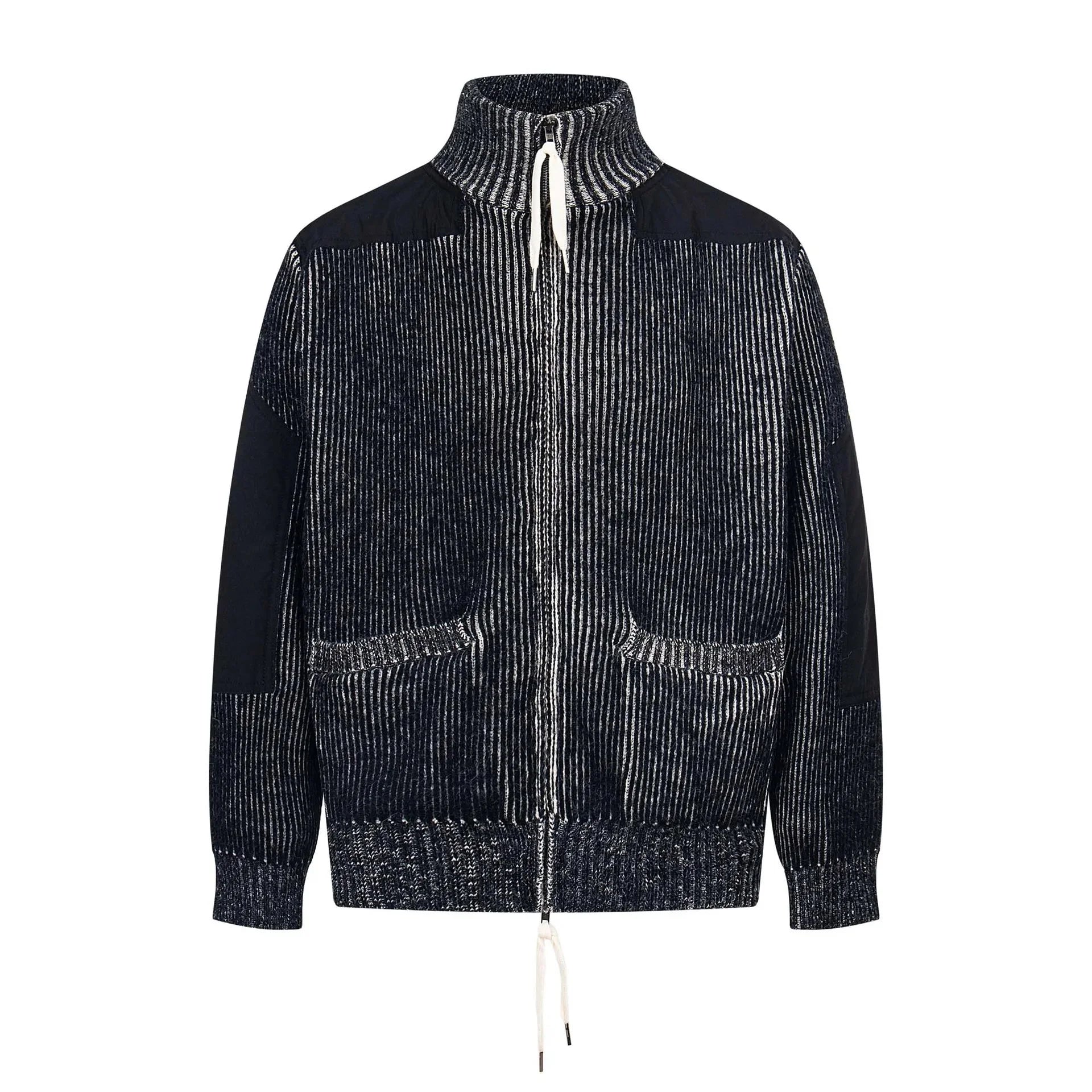 Dyed Patchwork Color Block Cardigan