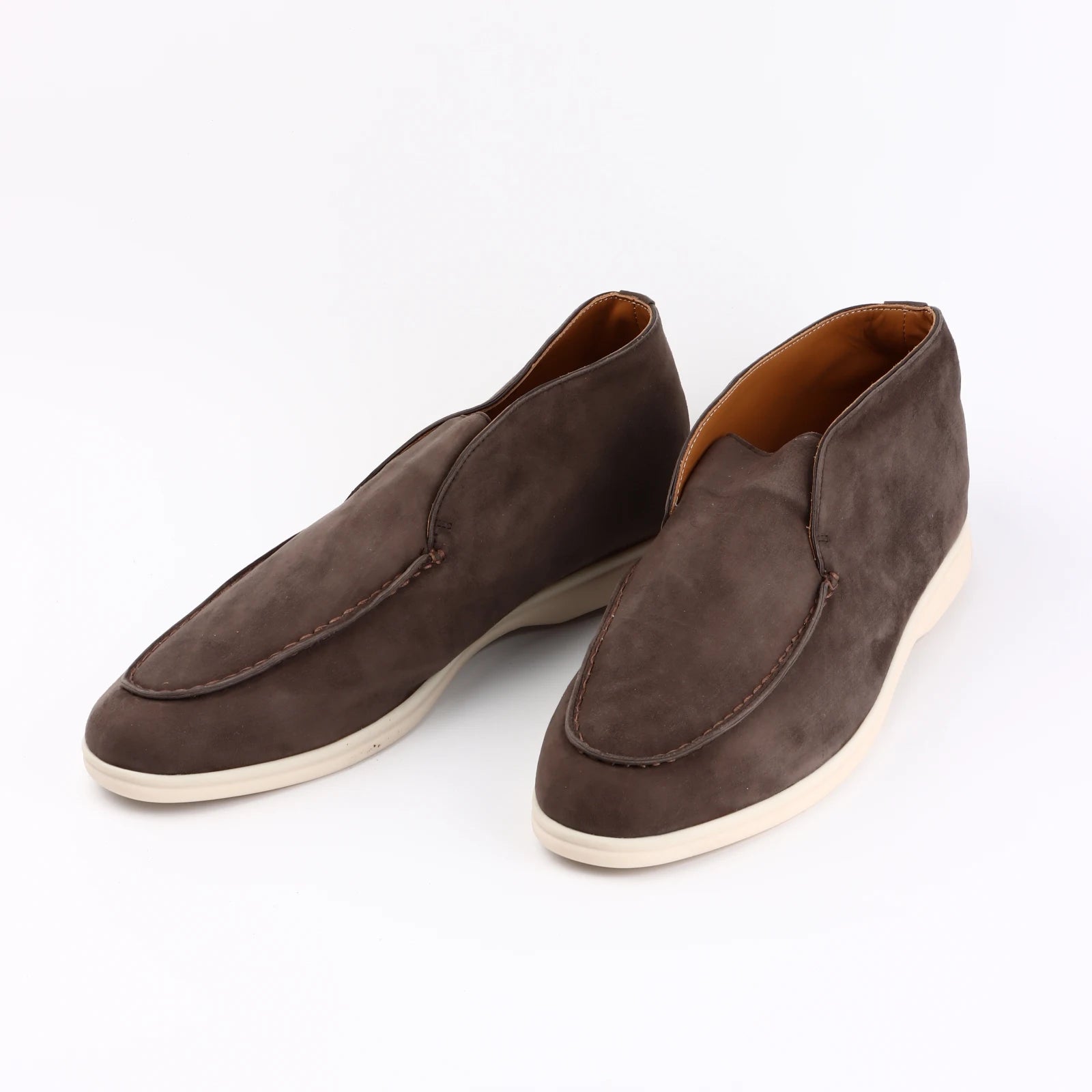 Suede Round Toe High-Top Shoes