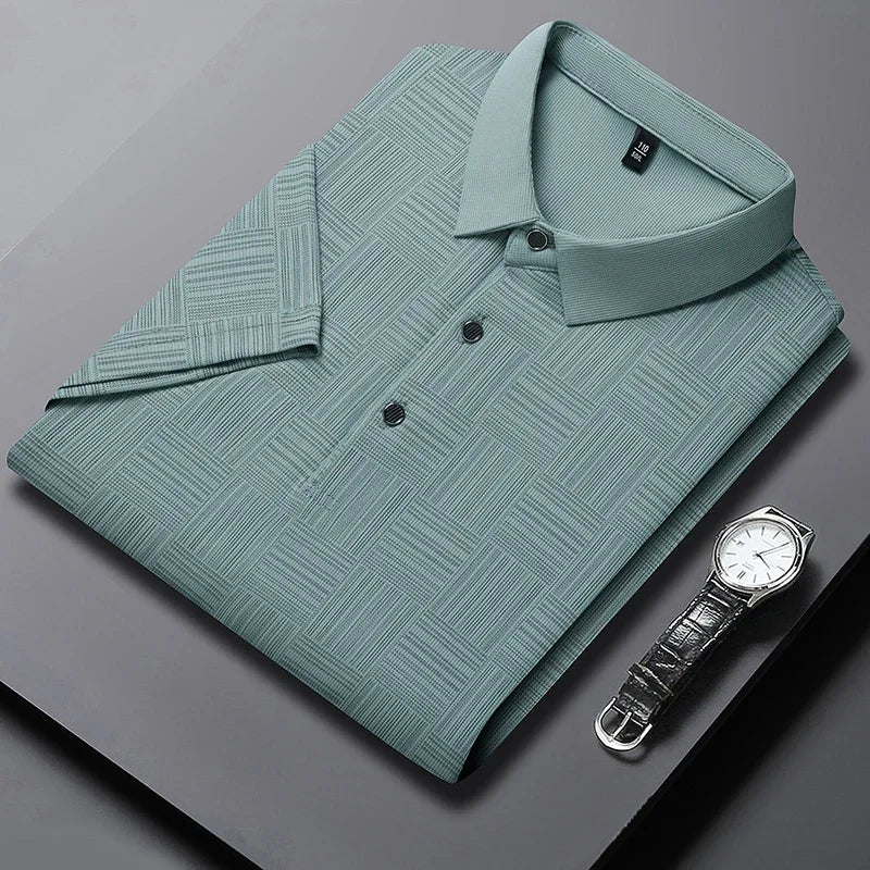 Printed Business Casual Style Polo Shirt