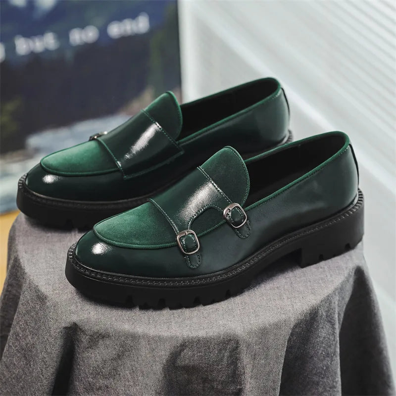 Thick-soled British Style Men's Loafers