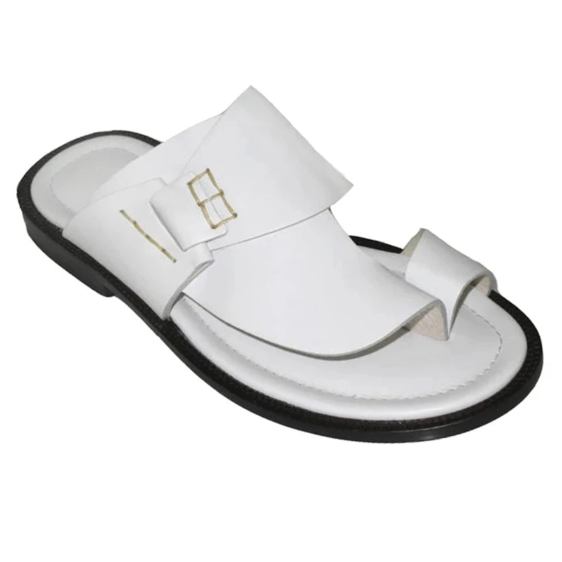 Retro Casual Solid Artificial Leather Sandals