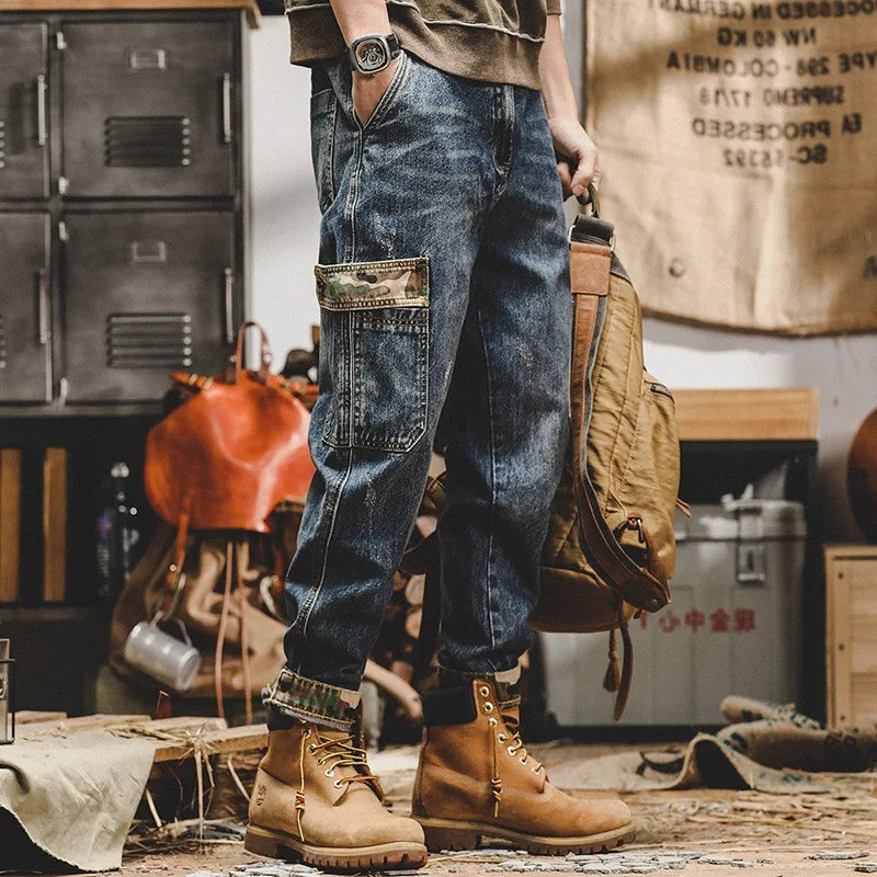 Vintage Big Pocket Cargo Jeans