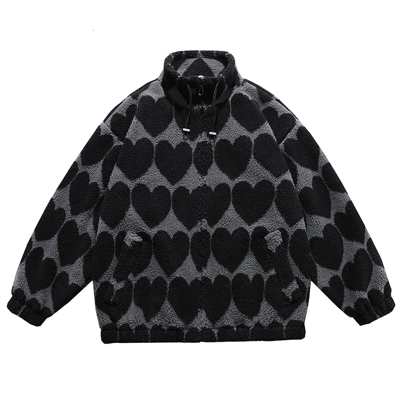 Cartoon Printed Fur Bomber Jacket