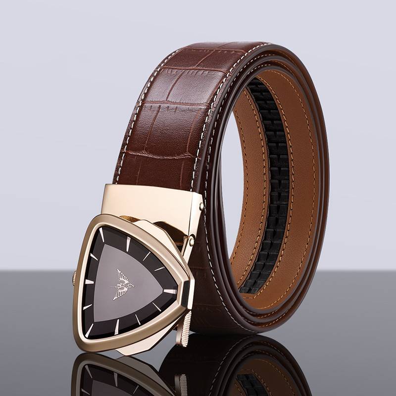 Classy Triangle Buckle Design Geometric Belt