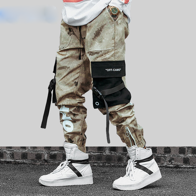 Camouflage Cotton Cargo with Patched Pocket Style Men Streetwear Pant - FanFreakz