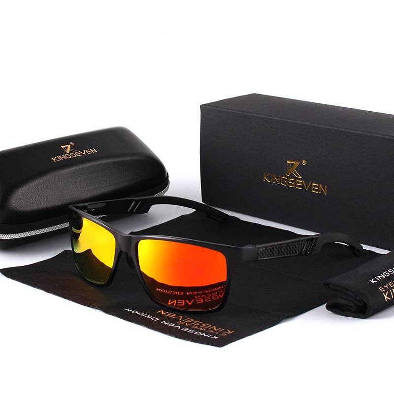 Aluminium Rectangle Masculine Style Men Polarized Sunglasses - FanFreakz