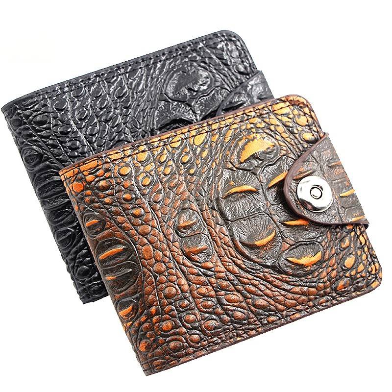 Alligator Skin Pattern Bifold Wallet