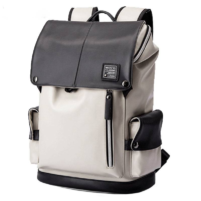 Minimalist Smart Casual Faux Leather Backpack