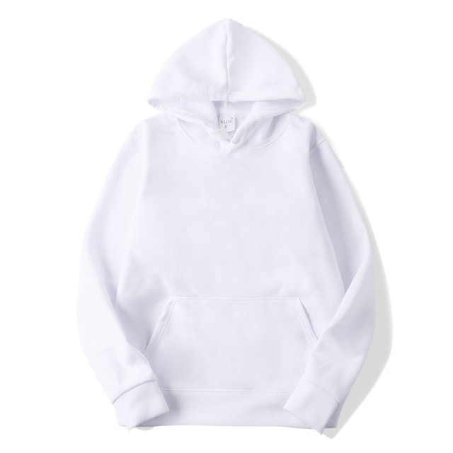 Pocket Solid Soft Casual Hoodies