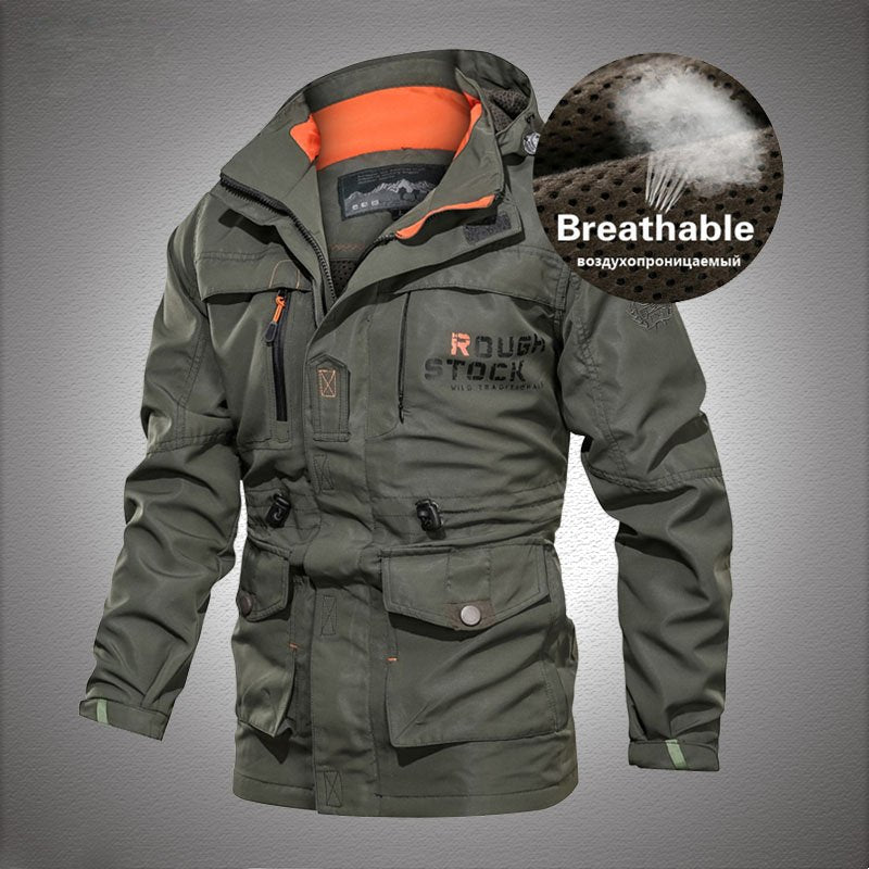 Big Size Hood Detachable Jacket