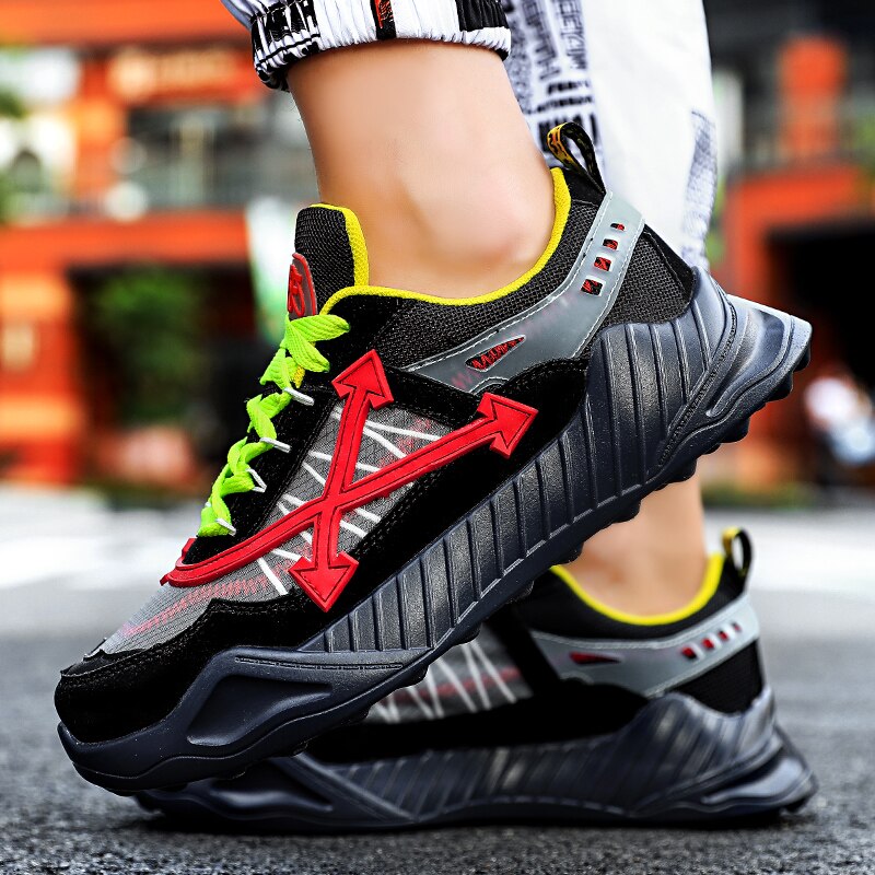 Harajuku Mesh Mix Hip Hop Trend Pattern Men Sneaker