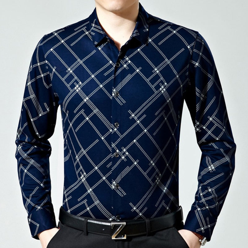Cross Geometric Style Long-Sleeved Shirts