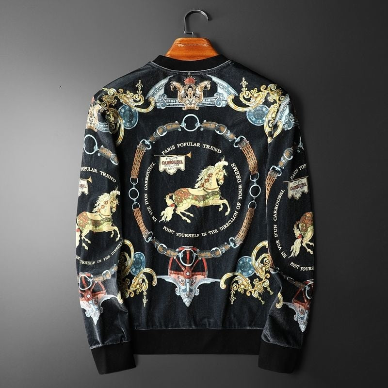 Velor Long Sleeve Baroque Palace Sweatshirt