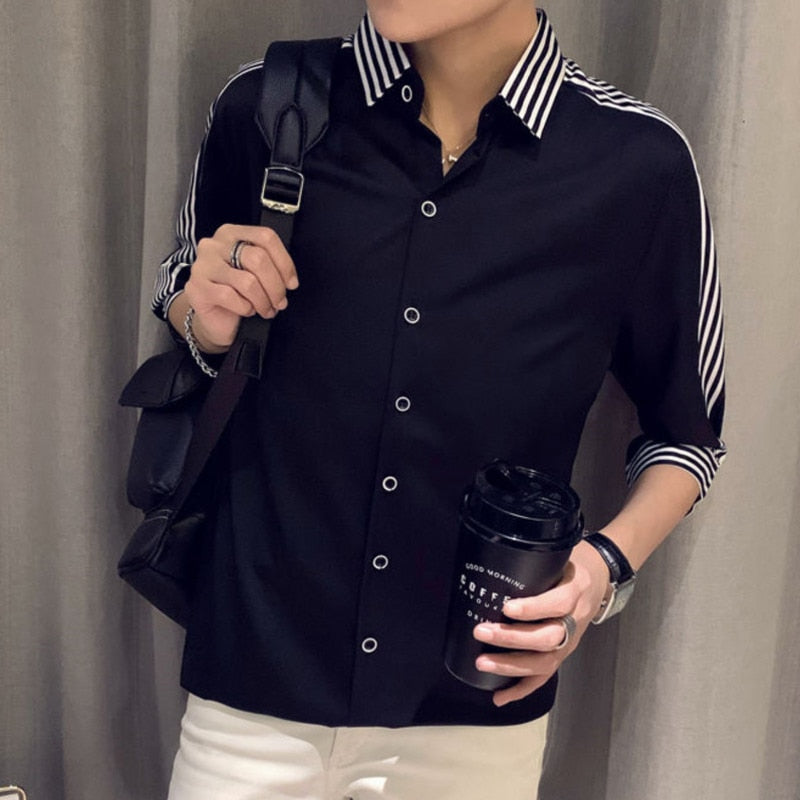 Mono Shoulder Stripe Style Shirts