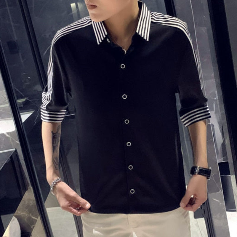 Mono Shoulder Stripe Style Shirts