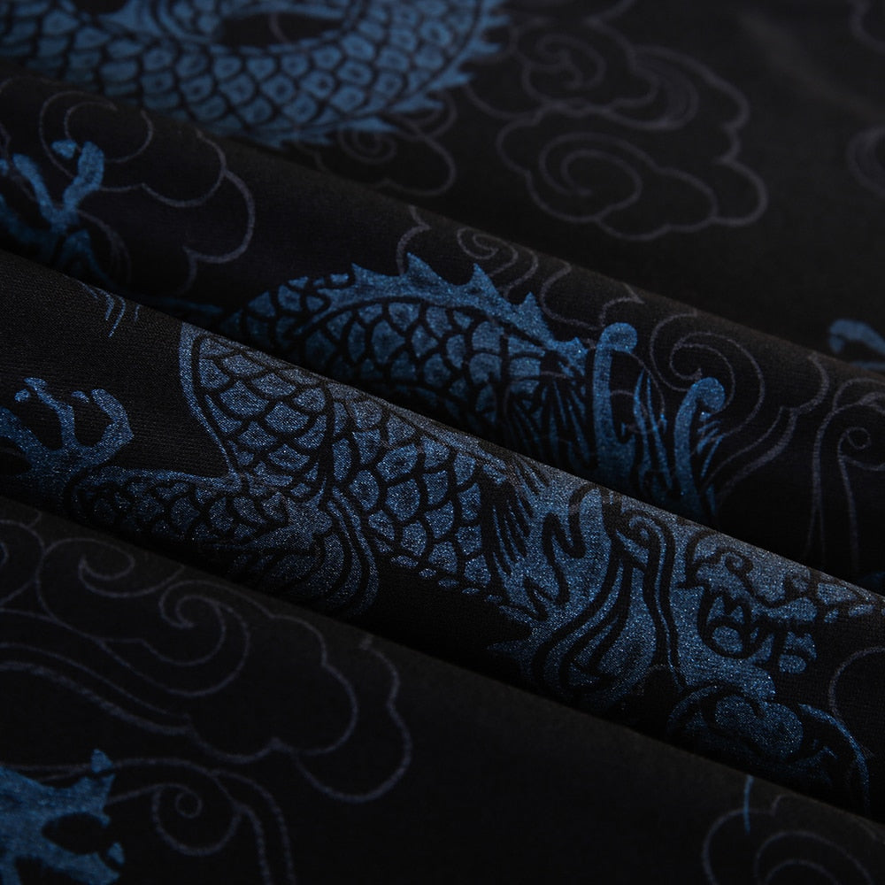 Dancing Dragon Printed Long Sleeve Shirt