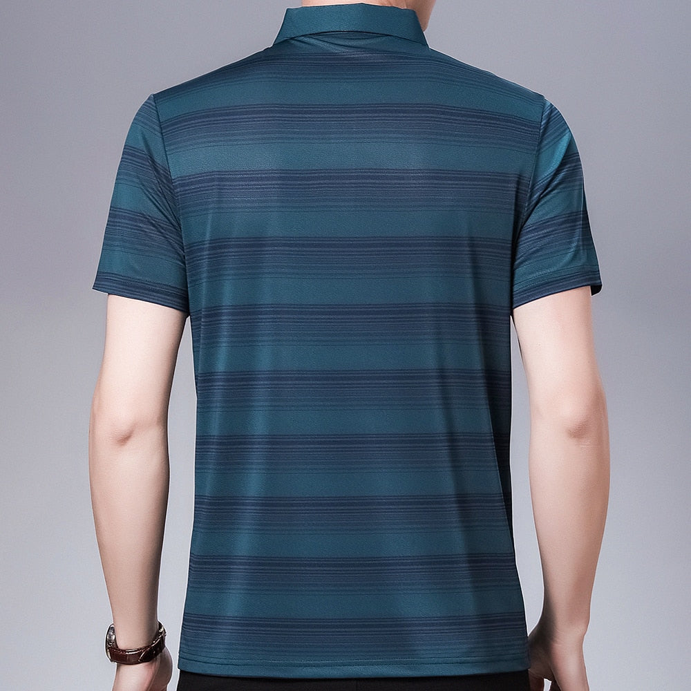 Fades Horizontal Stripes Decorated Polo Shirt