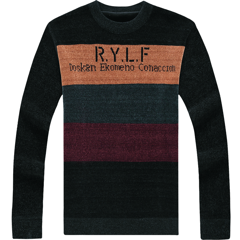 R.Y.L.F Letter Polyester Long Sleeves Knitwear