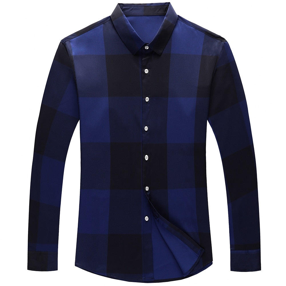 Plaid Pattern Long Sleeve Shirt
