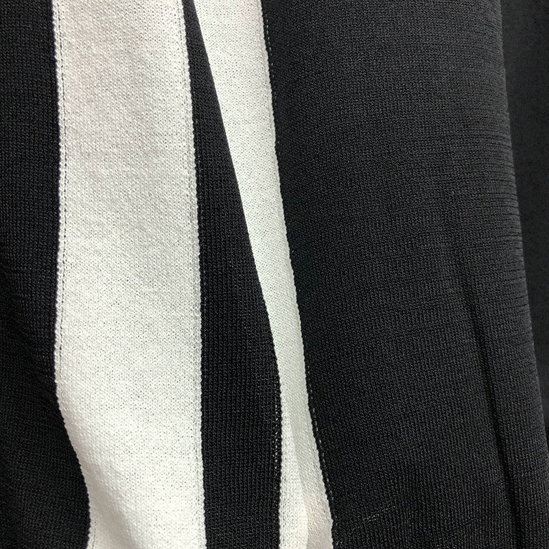 Double Bold Lines Polyester T-Shirt