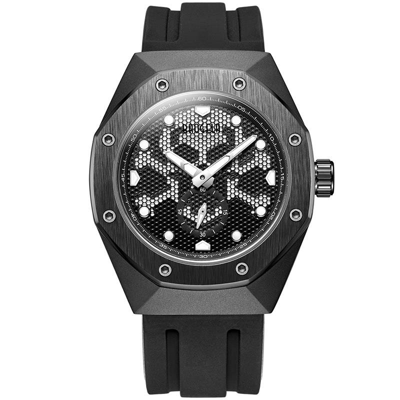 Skull Hole Sport Clock Casual Style Men Watch