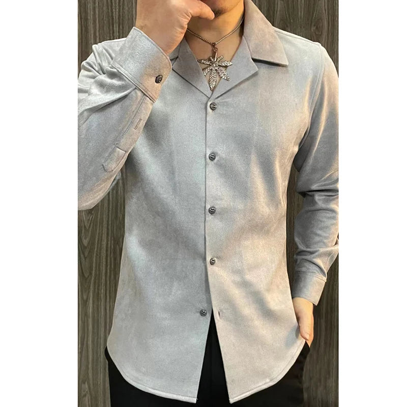 Solid Color Formal Dress Shirt