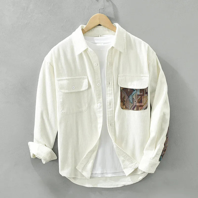 Abstract On Pocket Corduroy Cotton Shirt