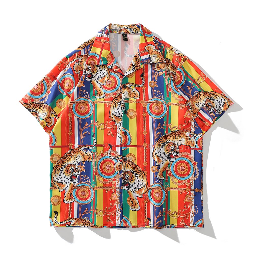 Bright Baroque Tiger Street Casual Shirt