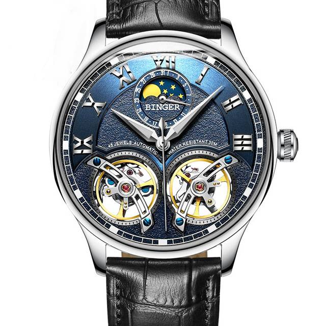 Double Tourbillon Switzerland Automatic Men Watch