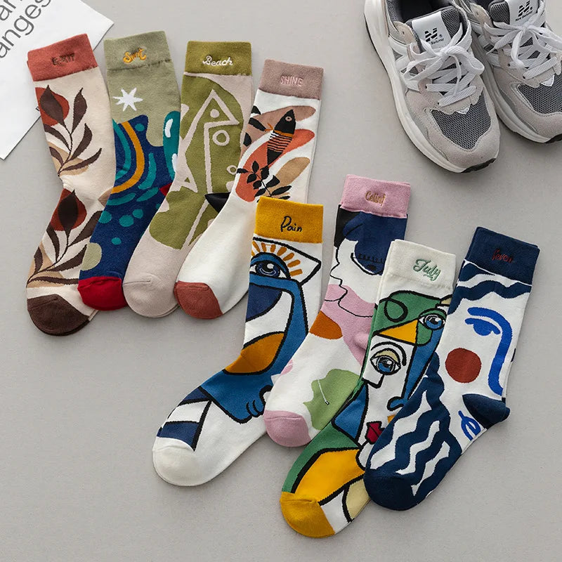 Trendy Graffiti Sports Abstract Socks