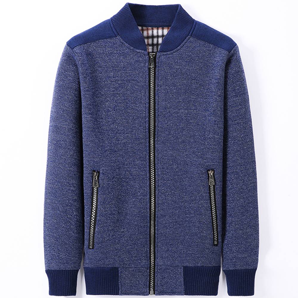 Monocolor Thick Winter Cardigan Jacket