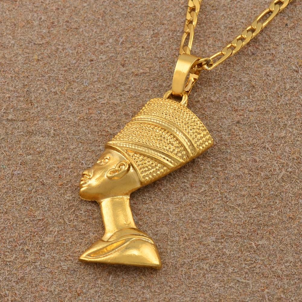 Egyptian Queen Pendant Men Necklace