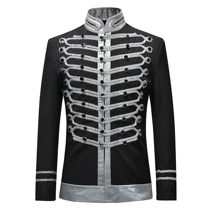 Casual Thread Slim Fit Single Breasted Drama Stage Costume Men Blazer