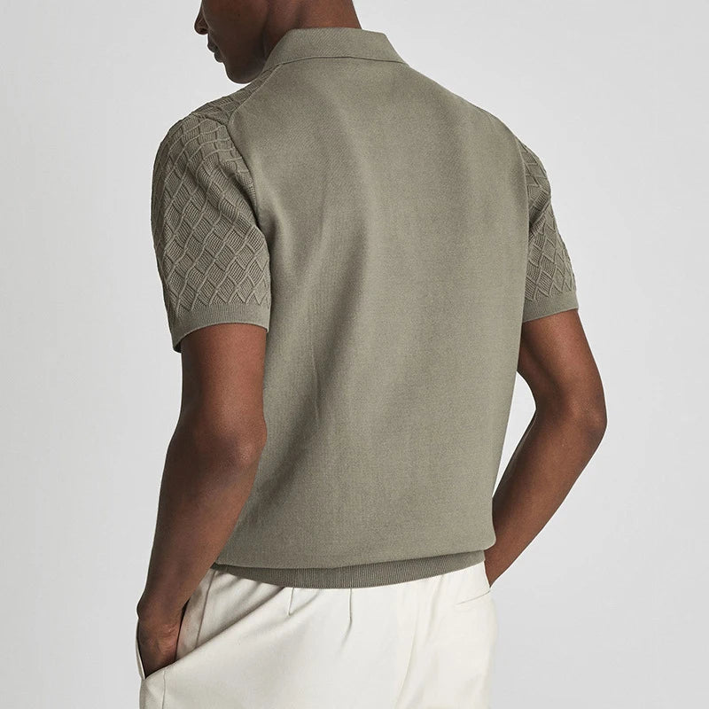 Vintage Sage Green Polo Shirt