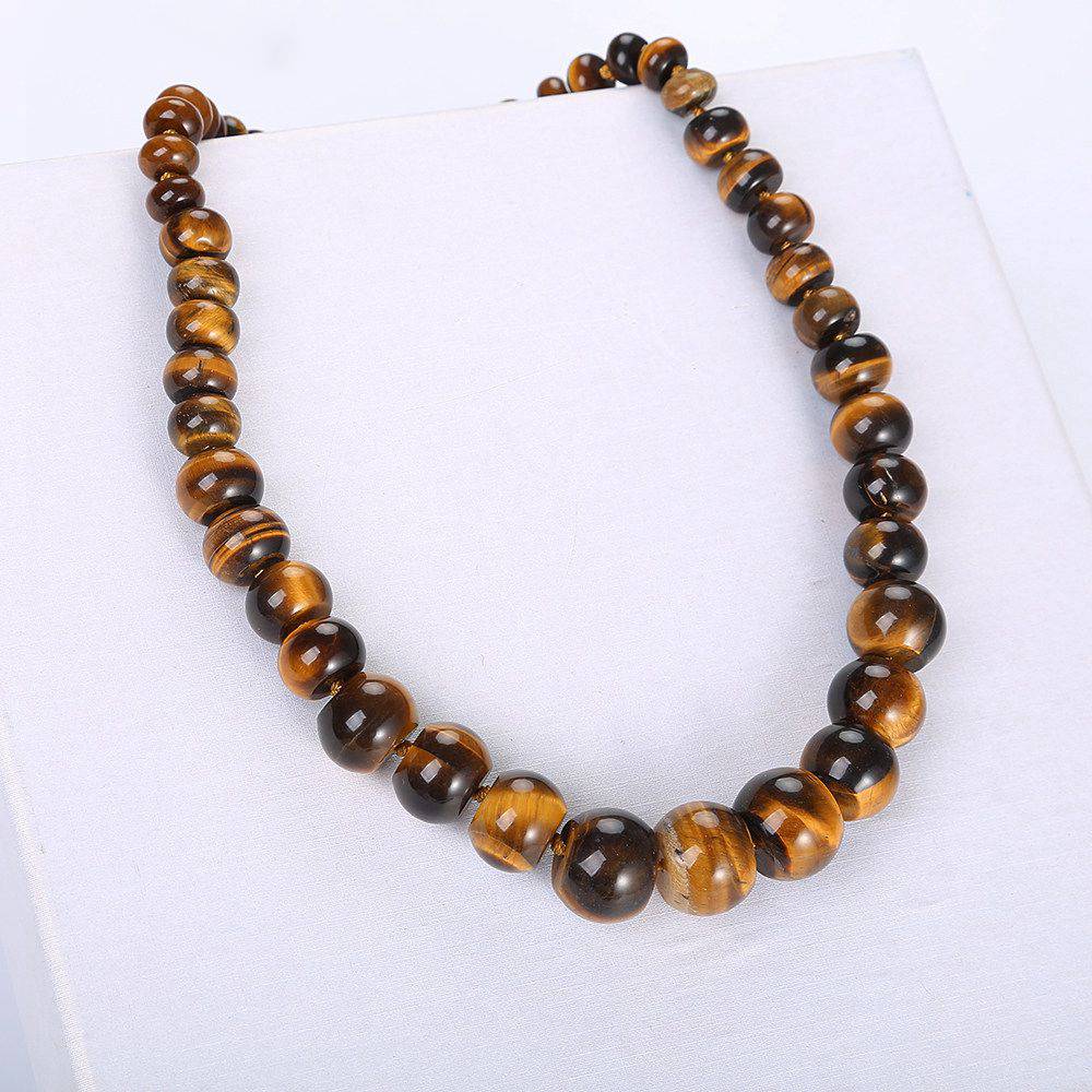 Vintage Beaded Choker Natural Stone Design Men Necklace