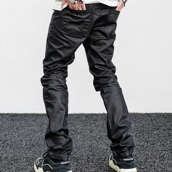 Side Zipper Decoration Men's Pants