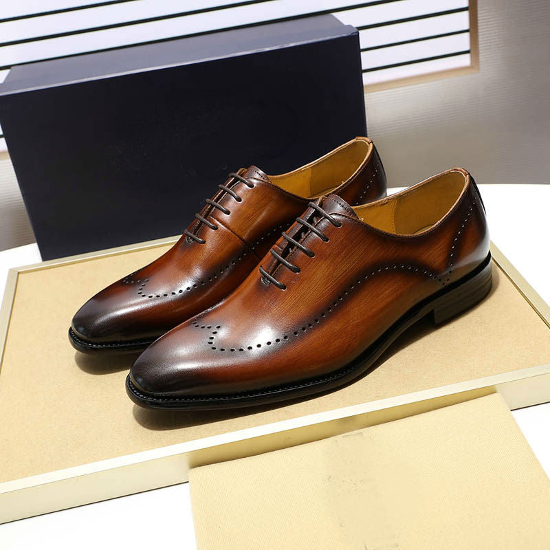 Simple Elegant Oxford Wingtip Men Formal Shoes