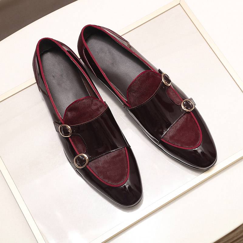 Banquet Dress Monk Strap Style Men Loafers Shoes