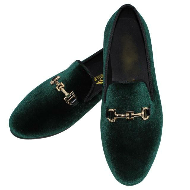 Simple Horsebit Buckle Men Velvet Loafer Shoes