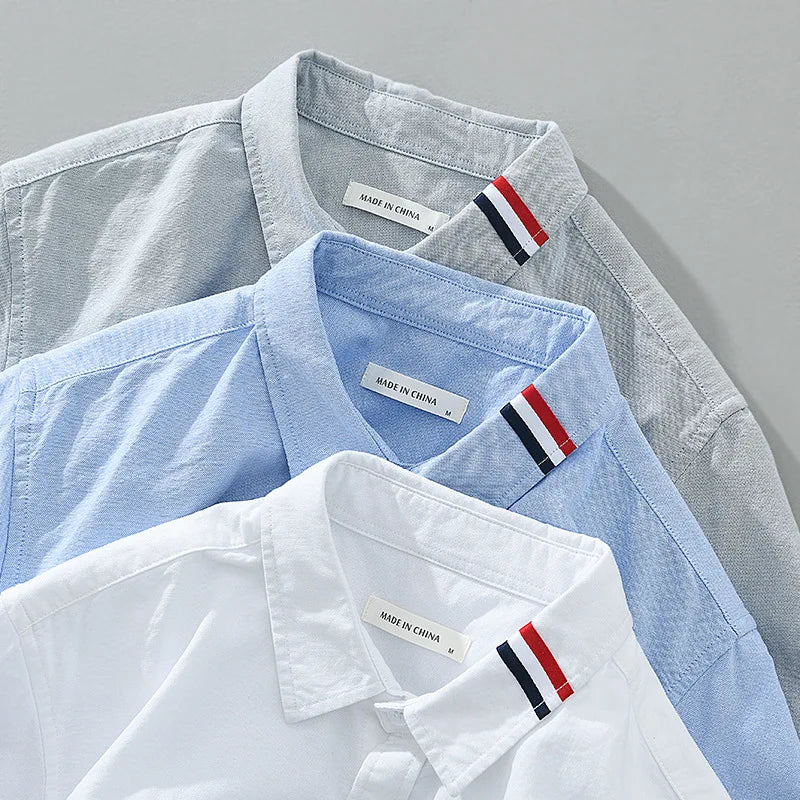 Cotton Oxford Striped Shirt