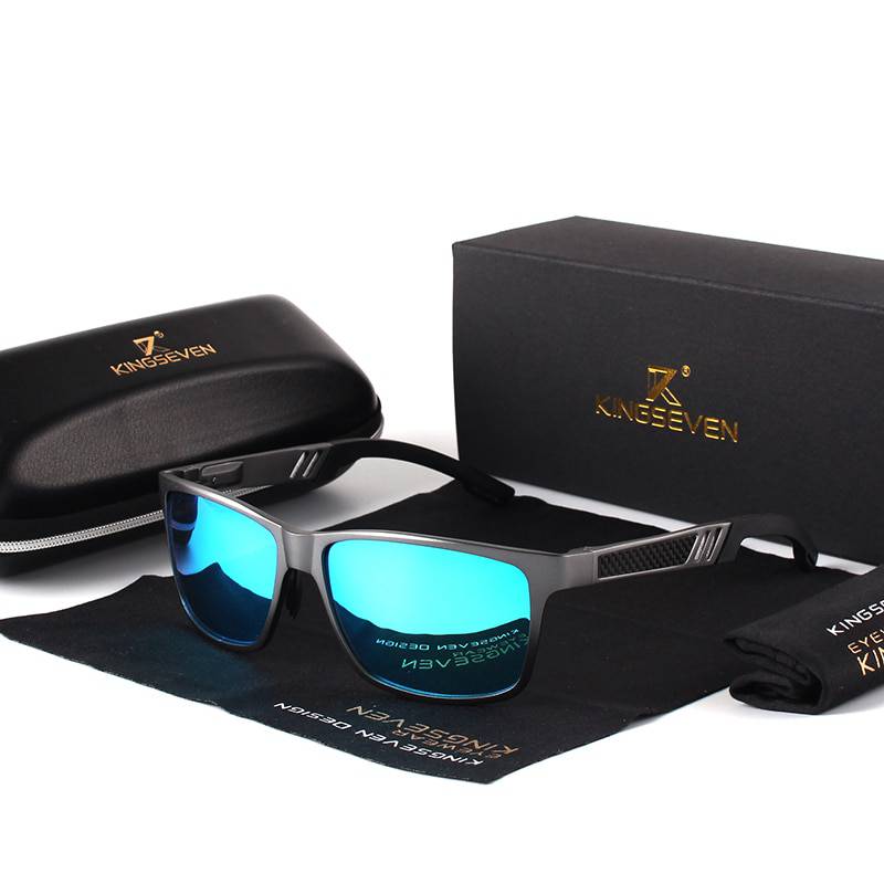 Aluminium Rectangle Masculine Style Men Polarized Sunglasses - FanFreakz