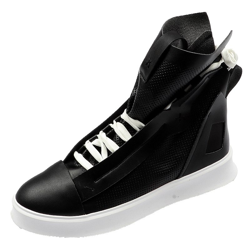 Casual Black High Lid Hip Hop Style Men Sneaker - FanFreakz