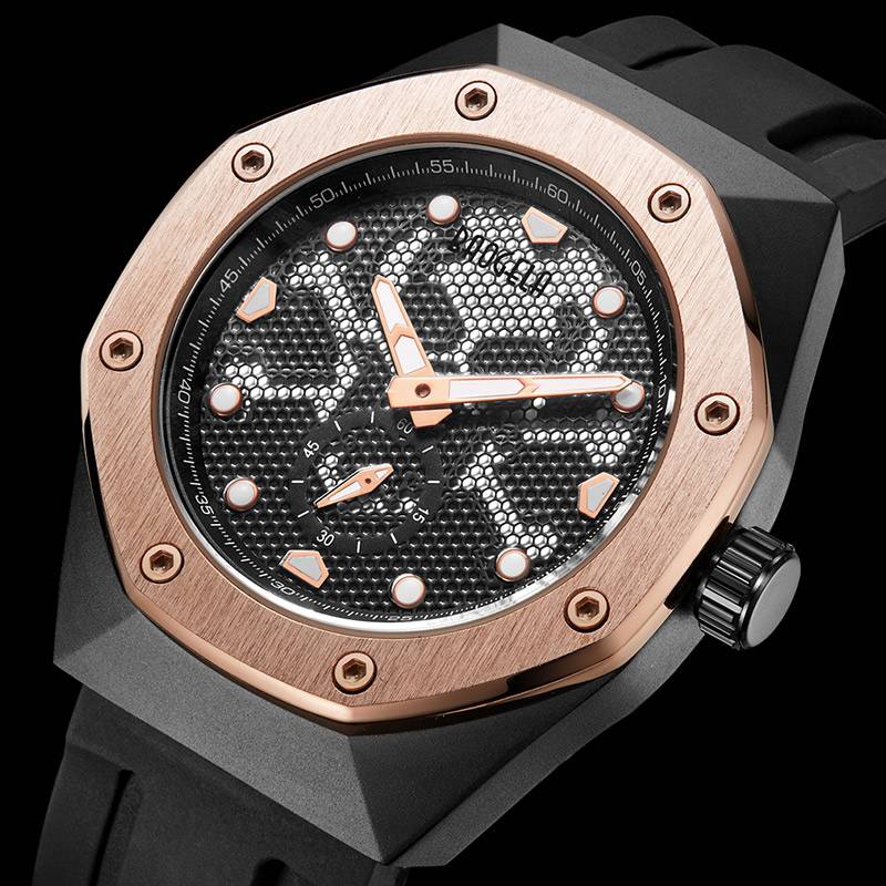 Skull Hole Sport Clock Casual Style Men Watch